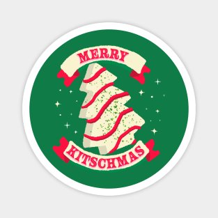 Merry Kitschmas with cake tree Magnet